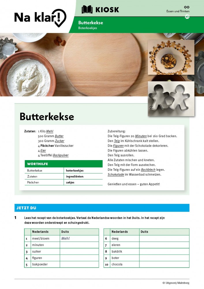 Na klar Leeskaart Butterkekse